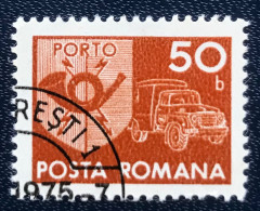 Romana - Roemenië - C14/55 - 1974 - (°)used - Michel 123 - Postembleem & Postvoertuig - Strafport