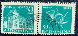 Romana - Roemenië - C14/55 - 1957 - (°)used - Michel 105 - Postkantoor & Posthoorn & Bliksem - Impuestos