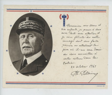 Maréchal Pétain "Prisonniers, Mes Amis Et Mes Enfants...retour Dans La Patrie" Octobre 1941 - Hommes Politiques & Militaires