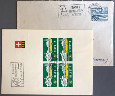 Suisse, Divers Sur Enveloppe De Basel Pour La France + Correspondance - (W1090) - Covers & Documents