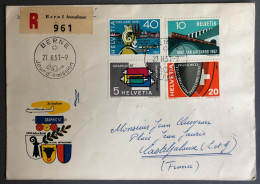 Suisse, FDC Divers Sur Enveloppe De Berne 27.11.1957 - (W1100) - Lettres & Documents