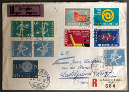 Suisse, Divers Sur Enveloppe De La Chaux-de-Fonds 22.5.1961 + étiquette Douane - (W1106) - Brieven En Documenten