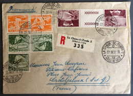 Suisse, Divers (dont Tête-bêche) Sur Enveloppe De La Chaux-de-Fonds 27.4.1951 - (W1107) - Covers & Documents