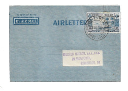 NOUVELLES HEBRIDES (New Hebrides) - Aerogramme - 1951 - Français - Pour L'Ecosse (to Scotland) - Usados