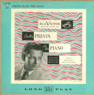 André Previn ‎– Previn Plays The Piano (10" - 25 Cm) - Formats Spéciaux