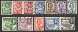 Somaliland Protectorate 1942 GVI Forward Facing Definitives Set Of 12, Used, SG 105/116 (BA2) - Somaliland (Herrschaft ...-1959)