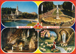 Hautes-Pyrénées ( 65 ) Souvenirs De Lourdes - Carte écrite 1984  TBE - Saluti Da.../ Gruss Aus...