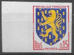 FRANCE 1960 -  Non Dentelé YT N° 1354 - Neuf ** , Bord De Feuille -  Blason Nevers - 1961-1970