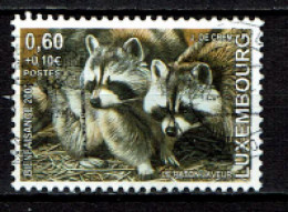 Luxembourg 2003 - YT 1573 - Faune, Fauna, Raton Laveur, Waschbär, Racoon, Wasbeer - Oblitérés