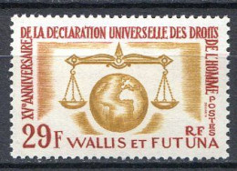 Réf 79 < WALLIS & FUTUNA < Yvert N° 169 * Neuf Ch * MH < Cote 8.60 € < Droits De L'homme - Nuovi