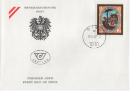 Austria Osterreich 1987 FDC Tag Der Briefmarke, Stamp Day, Canceled In Wien - FDC