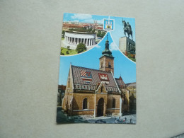 Zagreb - Multi-vues - S-1524 - Editions Turistkomerc - Zagreb - Année 1980 - - Yougoslavie