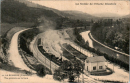 La Bussière-sur-Ouche Canton Bligny-sur-Ouche Vue Générale La Gare Station Train Locomotive Petit Village Côte-d'Or B.E - Other & Unclassified