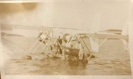 St Thomas , Iles Vierges * RARE Photo 1929 * L'aviateur Charles LINDBERGH & Sa Femme Avion Hydravion Aviation Lindbergh - Aviateurs
