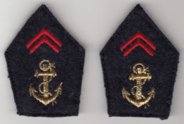 Pattes De Col Des Troupes De Marine - Ecussons Tissu