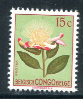 CONGO BELGE- Y&T N°303- Neuf Sans Charnière ** (fleurs) - Neufs