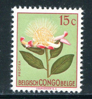 CONGO BELGE- Y&T N°303- Neuf Sans Charnière ** (fleurs) - Neufs