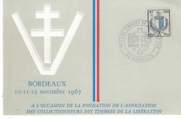 A L'occasion De La Fondation De A. C. T. P.   BORDEAUX 10/11/1967 - Briefmarkenmessen