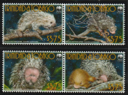 Trinidad & Tobago 2008, Postfris MNH, WWF, Prehensile Tail Porcupine - Trinité & Tobago (1962-...)