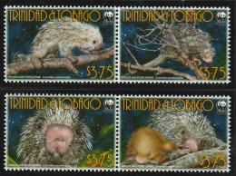 Trinidad & Tobago 2008, Postfris MNH, WWF, Prehensile Tail Porcupine - Trinidad & Tobago (1962-...)