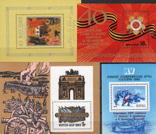 Blocks 1985 Sowjetunion Block 182,195,203+Bl.200AD ** 9€ Eishockey Kunst S/s EXPO Blocs Military Sheets Sport Bf SU USSR - Esposizioni Filateliche