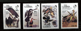 Gambie ** N° 544 à 547 - Oiseaux - Bicent. De La Naissance De JJ Audubon - Gambia (1965-...)