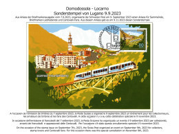 Switzerland 2023 (Box 2) Maximumcard 100 Years Centovalli Eisenbahn Railway Train Chemin De Fer Mountains Montagne - Storia Postale