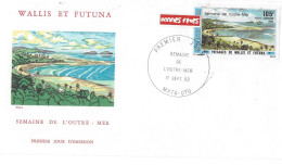 WALLIS ET FUTUNA FDC De 1982  SEMAINE DE L'OUTRE MER - Brieven En Documenten