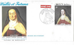 WALLIS ET FUTUNA FDC De 1982  SAINTE THÉRESE D'AVILA - Lettres & Documents