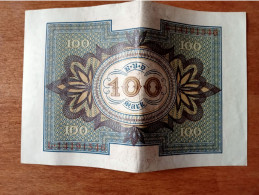 Billet De 100 Mark RBD 1920 - Colecciones