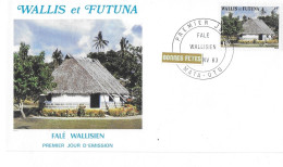 WALLIS ET FUTUNA FDC De 1983.  FALÉ WALLISIEN - Brieven En Documenten