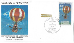 WALLIS ET FUTUNA FDC De 1983. 200ieme ANNIVERSAIRE DE L'INVENTION DE LA MONTGOLFIERE - Lettres & Documents