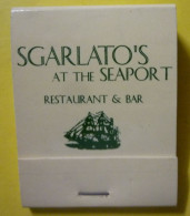Pochette Allumettes Restaurant SGARLATO'S Au Port De New York  USA Thème Bateau - Zündholzschachteln