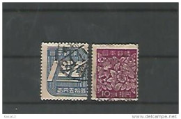 A06235)Japan 390 + 393 Gest. - Used Stamps