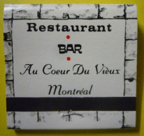 Pochette  Allumettes  Restaurant A La Catalogne Montréal Canada - Zündholzschachteln