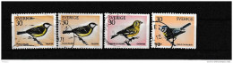 A07281)Schweden 693 Dl + Dr + 695 Dr + 696 Dr Gest., Vogel - Used Stamps