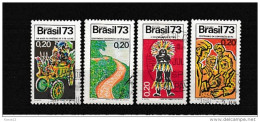 A07769)Brasilien 1372 - 1375 Gest. - Gebraucht