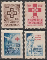 Croix Rouge/ Red Cross - Vinhetas Cruz Vermelha Portuguesa, 1943 . 2ª Série -|-  Série Compléte - MNG - Ungebraucht