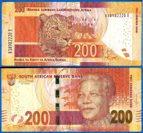 Afrique Du Sud 200 Rand 2016 Nelson Mandela Animal South Africa Que Prix + Port Billets Rands Paypal Bitcoin Crypto OK - Südafrika