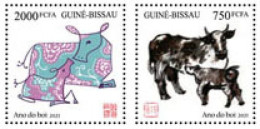 Guinea Bussau 2020, Year Of The Ox, 2val - Astrologie