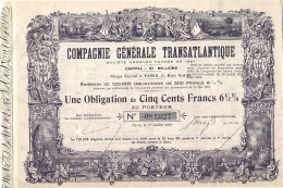 COMPAGNIE GENERALE TRANSATLANTIQUE 1921 - Navigation