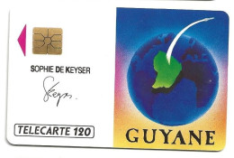 Telecarte F106 Guyane 120 Unités Luxe SO2 - 1989