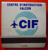 Pochette Centre D'Instruction Falcon RARE Thème Aviation - Boîtes D’allumettes