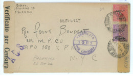 P2562 - ITALIA , OCCUPAZIONE ALLEATA DELLA SICILIA , 2,50 PER GLI USA, 1944 DOPPIA CENSURA. - Anglo-Amerik. Bez.: Sicilë