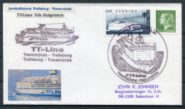 Sweden TT Line Travemunde / Trelleborg "NILS HOLGERSSON" Ship Cover - Lettres & Documents