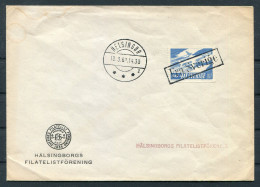 1961 Sweden Helsingborgs "Fra Sverige" Boxed Paquebot Ship Cover  - Lettres & Documents