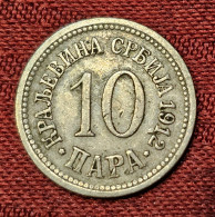 SERBIA- 10 PARA 1912. - Servië