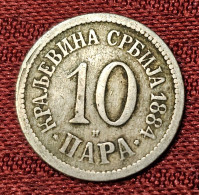 SERBIA- 10 PARA 1884. - Servië