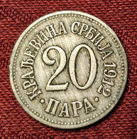 SERBIA- 20 PARA 1912. - Servië