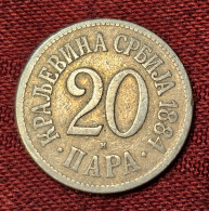 SERBIA- 20 PARA 1884. - Servië